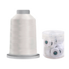 Glide Thread 40wt L Bundle - 5000m King Spool and L Bobbin Jar, 10000 White