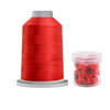 Glide Thread 40wt M Bundle - 5000m King Spool and M Bobbin Jar, 70032 Cherry