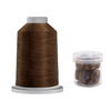 Glide Thread 40wt M Bundle - 5000m King Spool and M Bobbin Jar, 20140 Leather