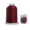Glide Thread 40wt M Bundle - 5000m King Spool and M Bobbin Jar, 70209 Maroon