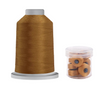 Glide Thread 40wt M Bundle - 5000m King Spool and M Bobbin Jar, 27407 Military Gold