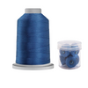Glide Thread 40wt M Bundle - 5000m King Spool and M Bobbin Jar, 90285 Pacific