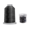 Glide Thread 40wt M Bundle - 5000m King Spool and M Bobbin Jar, 10431 Titanium