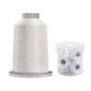 Glide Thread 40wt M Bundle - 5000m King Spool and M Bobbin Jar, 10000 White