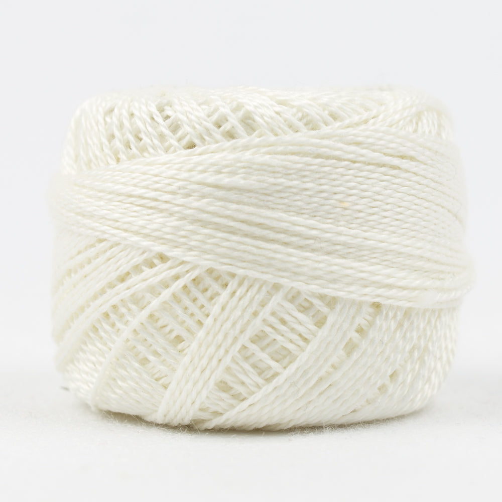 WonderFil Eleganza 8wt Perle Cotton 5g - First Snow EZ06