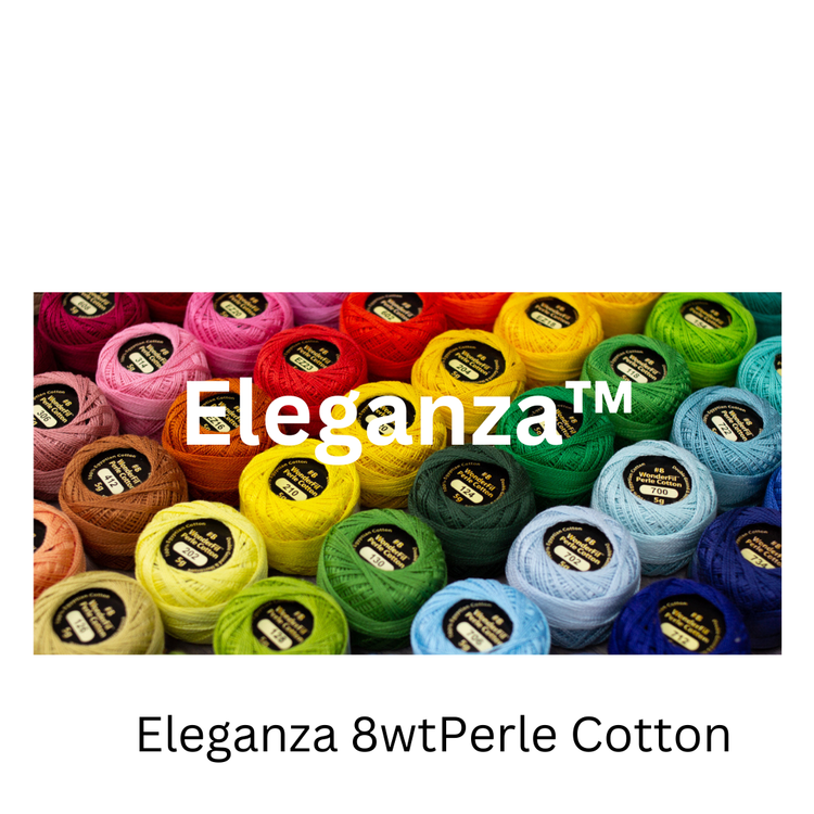 WonderFil Eleganza 8wt perle cotton thread for hand embroidery and decorative quilting