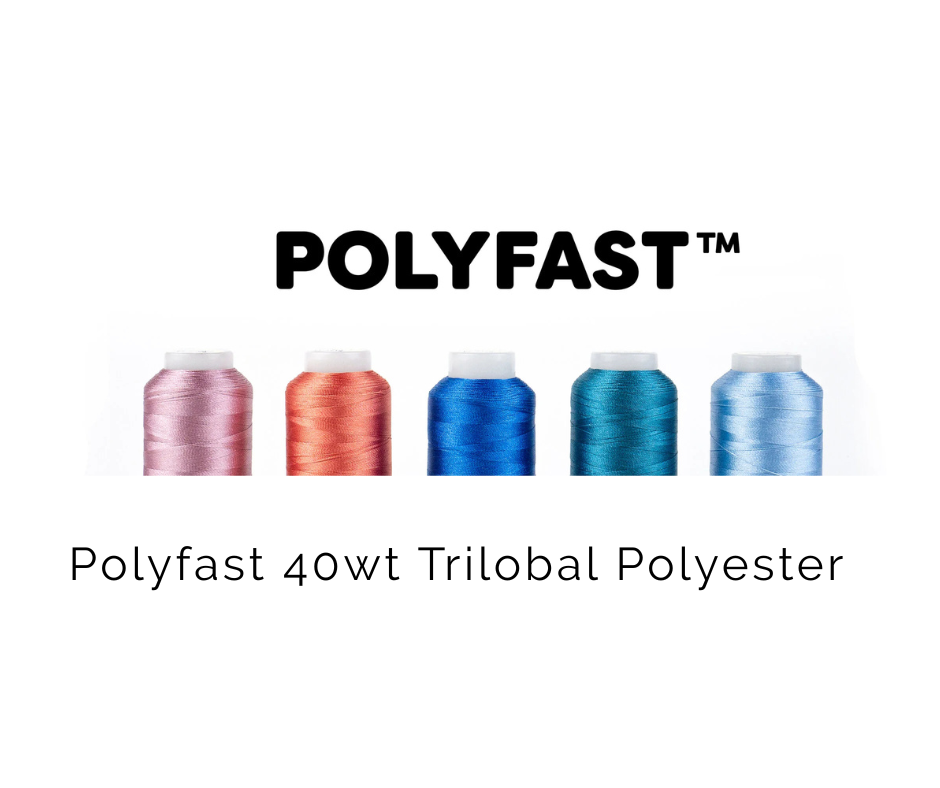 WonderFil Polyfast 40wt Trilobal Polyester embroidery and quilting thread
