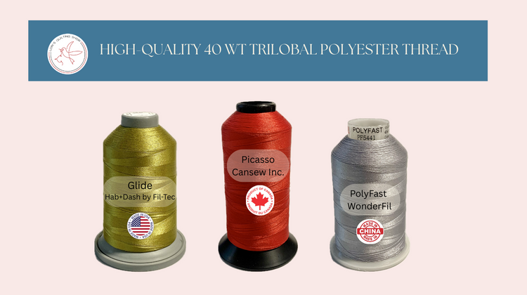 High-quality embroidery and quilting thread collection