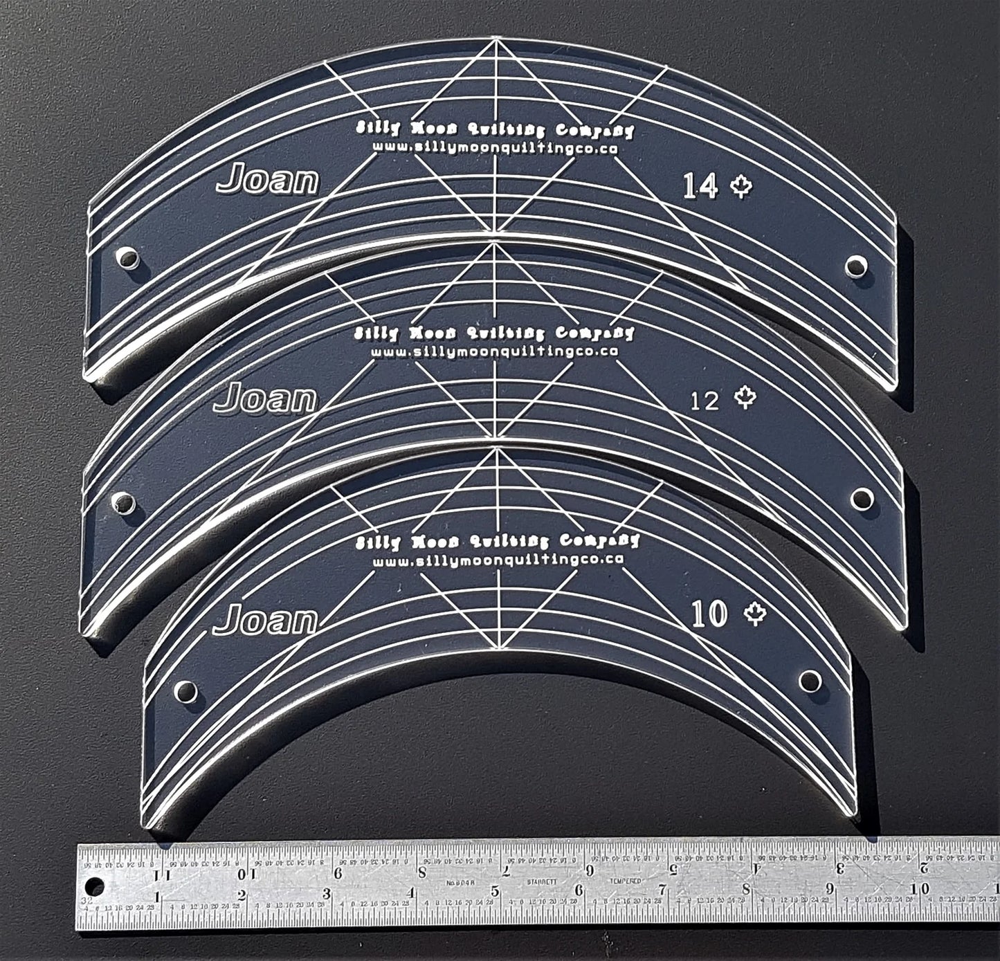 Joan Arc Quilting Rulers Silly Moon – Individual Sizes & Expanded Sets