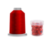 Glide Thread 40wt M Bundle - 5000 m Spool and M Bobbin Jar, 70001 Cardinal