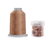 Glide Thread 40 wt M Bundle - 5000 m King Cone and M Bobbin Jar, 27521 Chestnut