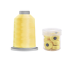Glide Thread 40wt M Bundle - 5000 m Spool and M Bobbin Jar, 80607 Lemon Ice