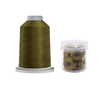 Glide Thread 40wt M Bundle - 5000 m Spool and M Bobbin Jar, 65825 Light Olive