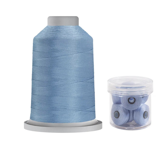 Glide Thread 40 wt M Bundle - 5000 m King Cone and M Bobbin Jar, 90278 Tar Heal
