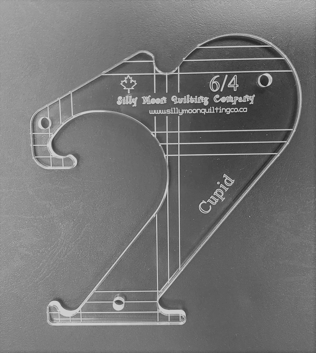 Heart Quilting Ruler – Cupid 6/4 Hearts - Silly Moon