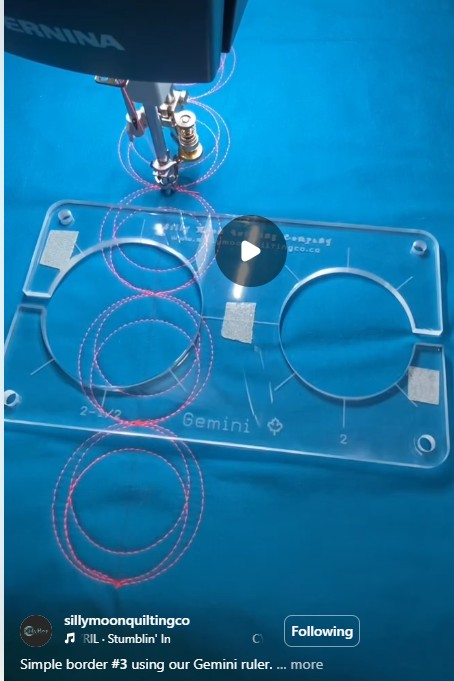 Gemini Circle Quilting Ruler – Silly Moon