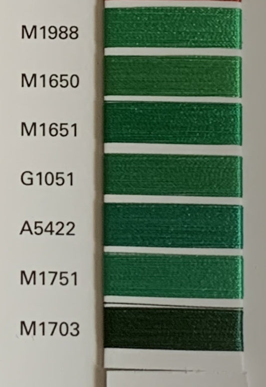 Picasso 40wt Trilobal Polyester Thread – Green – 5000m King Spool