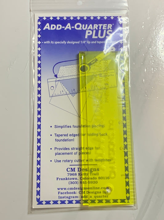 Add-A-Quarter Plus Ruler 6"