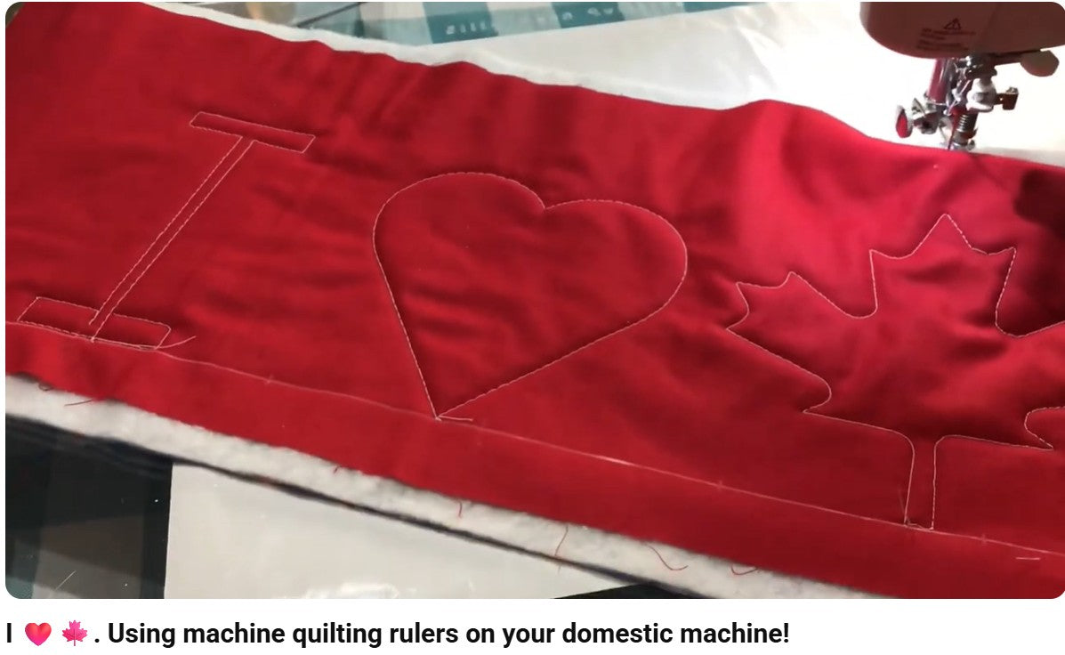 Strong & Free Signature Quilting Bundle – Maple Leaf Ruler Set + Canadian Thread & Maple Syrup