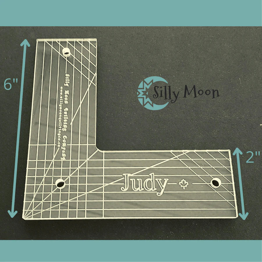 L-Shape Quilting Ruler - Heather or Judy - Silly Moon