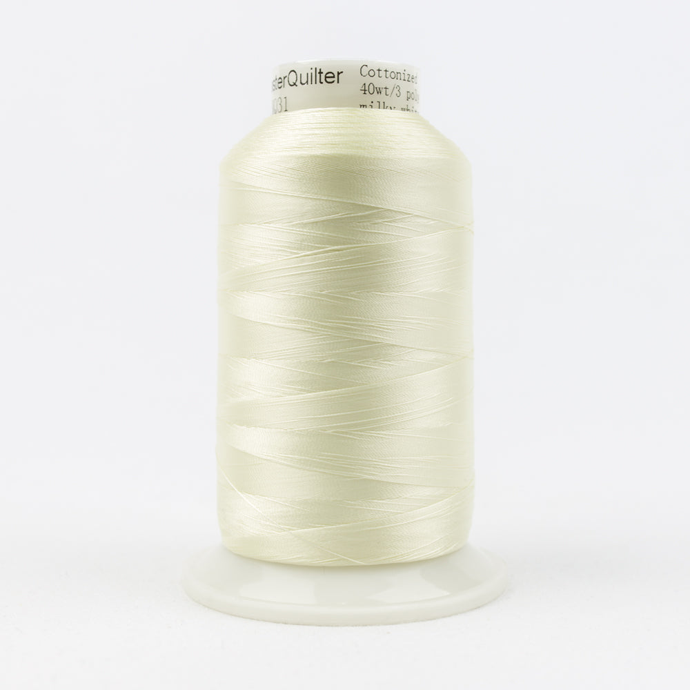 WonderFil Master Quilter 40wt Thread - Milky White MQL-31 - 2743m King Spool