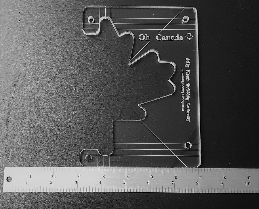 Strong & Free Signature Quilting Bundle – Maple Leaf Ruler Set + Canadian Thread & Maple Syrup