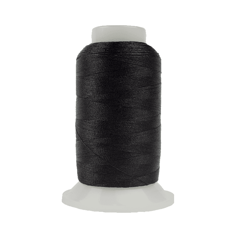 WonderFil Polyfast 40wt Polyester Thread - Black P1-6581 - 1000m Mini Spool