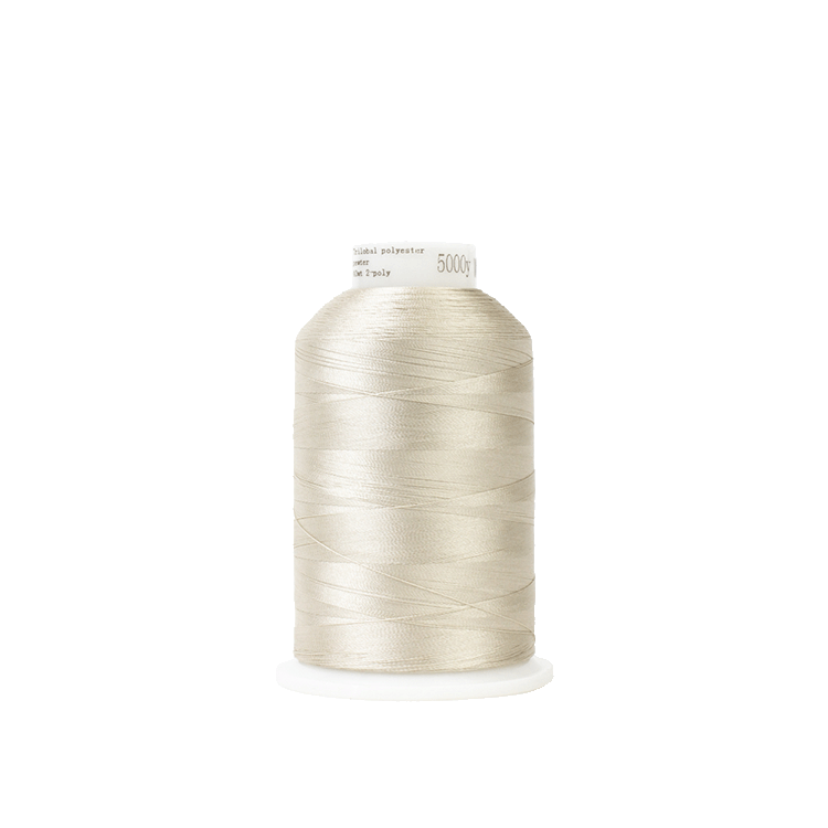 WonderFil Polyfast 40wt Polyester Thread - Silversand P5-3268 - 5000m King Spool