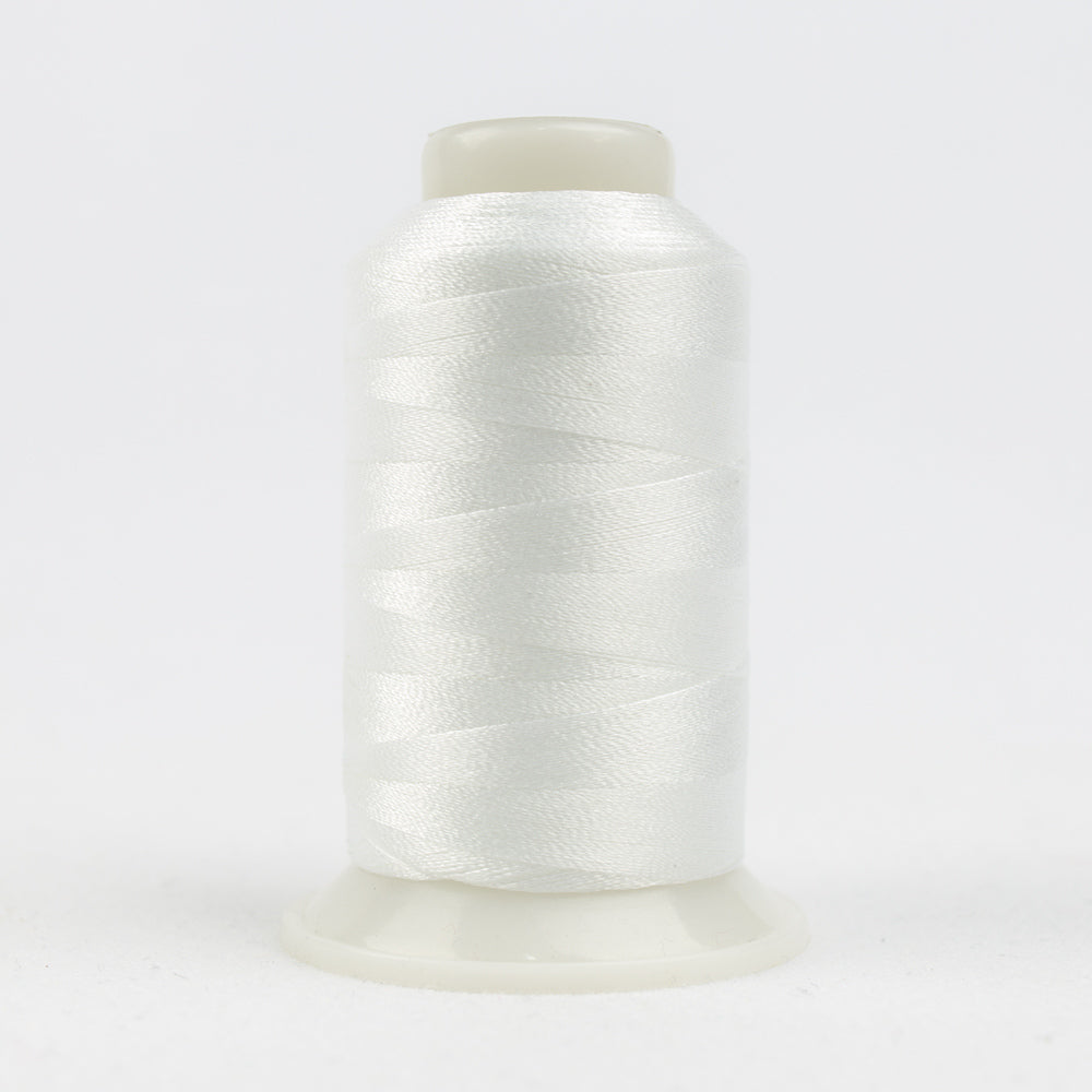 WonderFil Polyfast 40wt Polyester Thread - White P1-6580 - 1000m Mini Spool