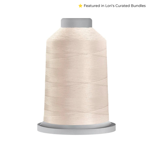 Glide 40 wt Bone (17443) 5000 m king cone trilobal polyester quilting thread.