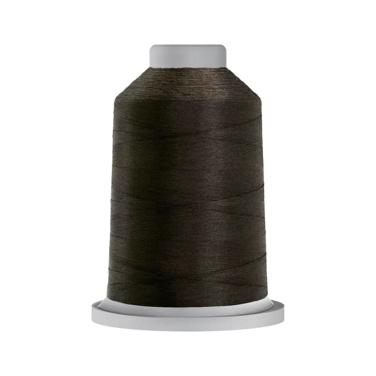 Glide 40 wt Shadow (1BLK3) 5000 m king cone trilobal polyester quilting thread.