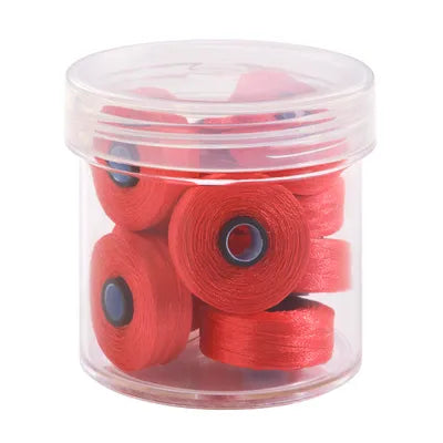 Magna-Glide Delights M - Jar of 10 Bobbins 70032 Cherry - Lori's Quilting Shop