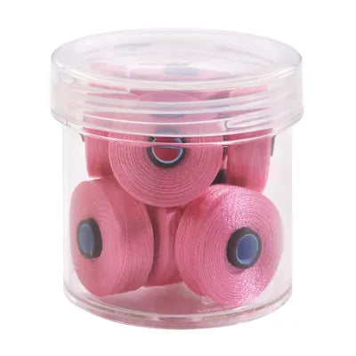 Magna-Glide Delights M - Jar of 10 Bobbins 70189 Pink - Lori's Quilting Shop