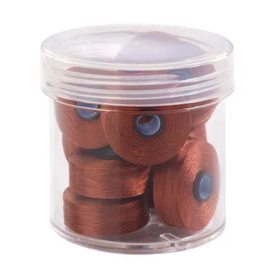 Magna-Glide Delights M - Jar of 10 Bobbins 50174 Rust - Lori's Quilting Shop