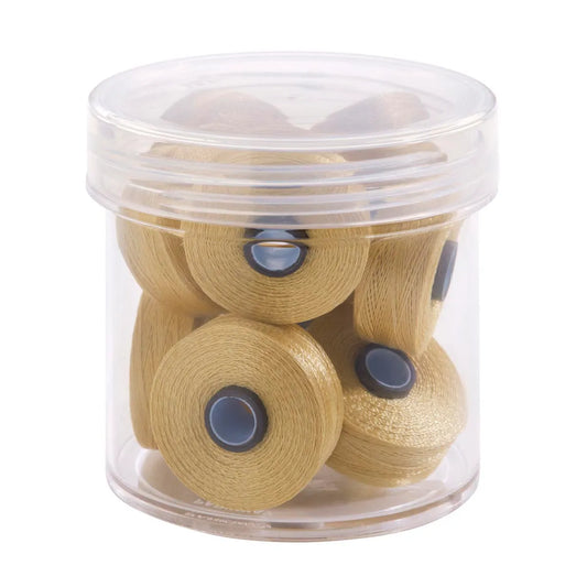 Magna-Glide Delights M - Jar of 10 Bobbins 20466 Sand - Lori's Quilting Shop