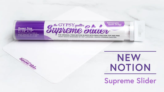 Supreme Slider for Free-Motion Quilting & Quilting Rulers | Queen Size 11.5" x 17" by The Gypsy Quilter